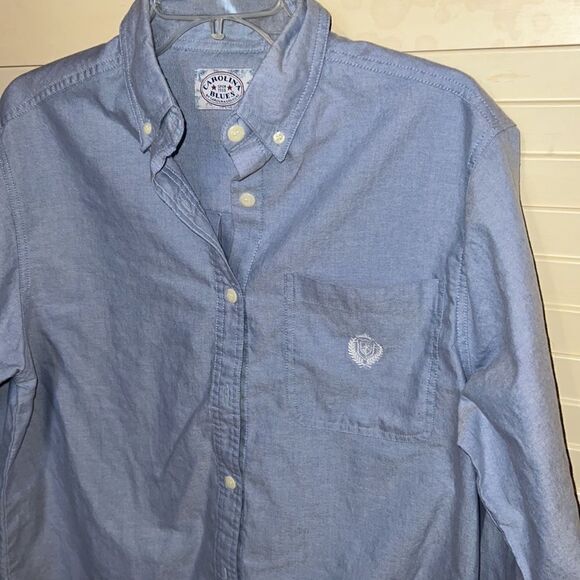 Carolina blues, long sleeve button down size medium - Picture 2 of 4